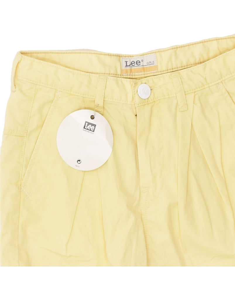 LEE Girls Inola Relaxed Fit Capri Trousers 10-11 Years W26 L15  Yellow | Vintage Lee | Thrift | Second-Hand Lee | Used Clothing | Messina Hembry 