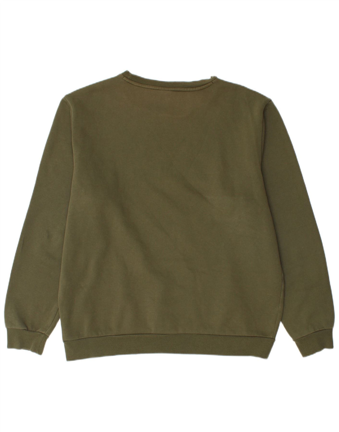 PUMA Mens Graphic Sweatshirt Jumper Large Khaki Cotton