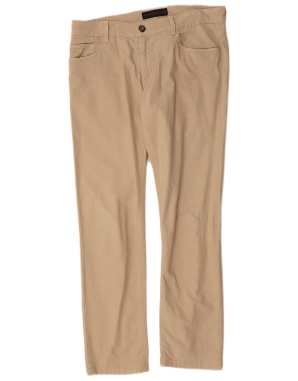 Trussardi Mens Slim Casual Trousers W34 L29 Beige