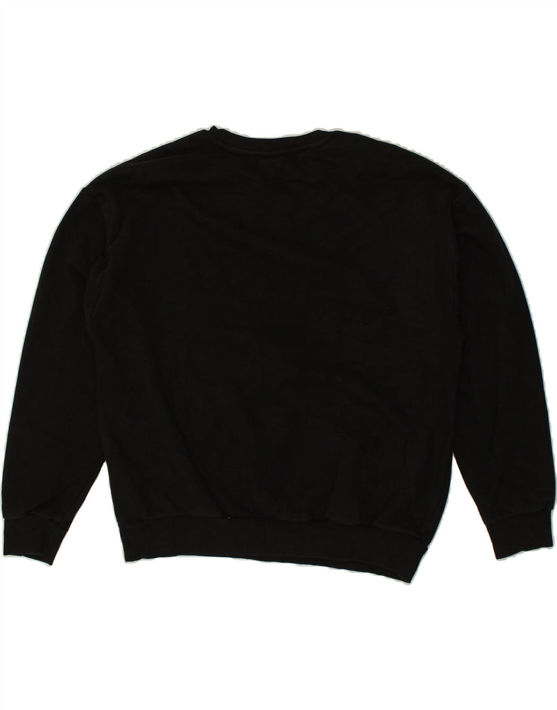 PUMA Womens Graphic Sweatshirt Jumper UK 18 XL Black Cotton | Vintage Puma | Thrift | Second-Hand Puma | Used Clothing | Messina Hembry 