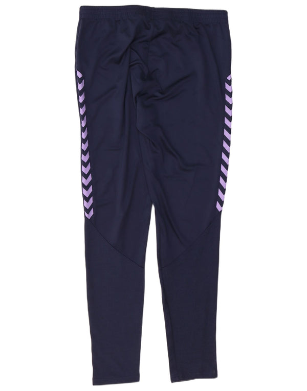 Hummel Mens Graphic Tracksuit Trousers XL Navy Blue Polyester