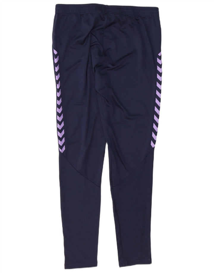 Hummel Mens Graphic Tracksuit Trousers XL Navy Blue Polyester
