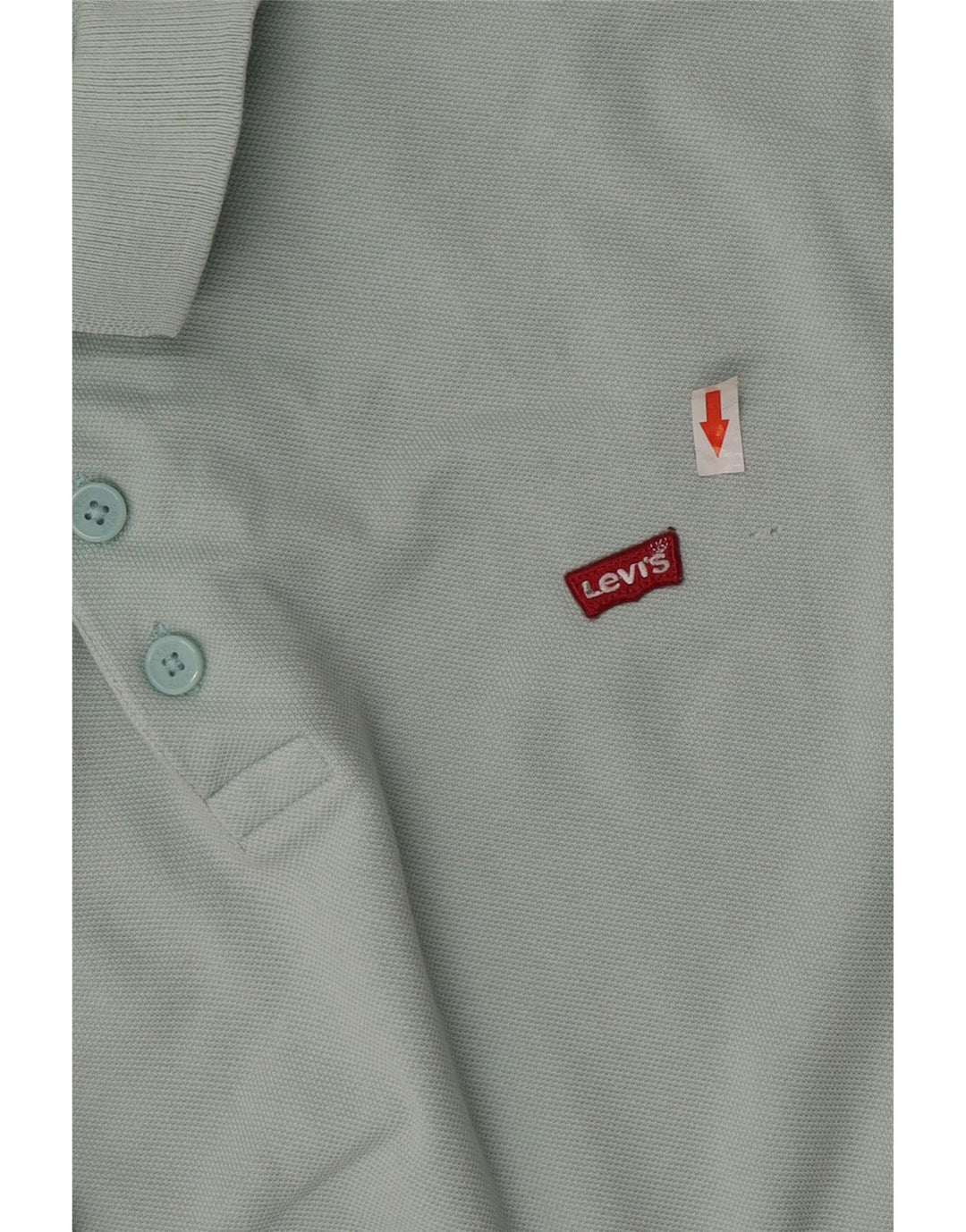 Levi's Mens Standard Fit Polo Shirt Large Green Cotton
