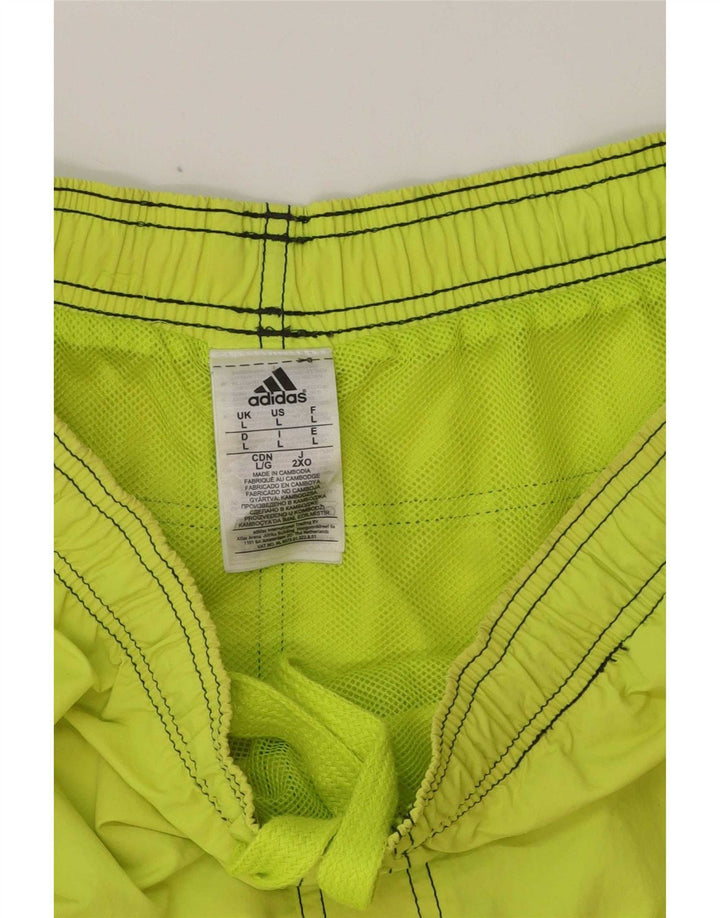 Adidas Mens Swimming Shorts Large  Green Polyester
