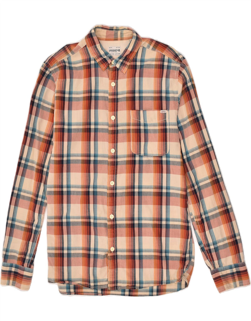 JACK & JONES Mens Shirt Large Orange Check Cotton | Vintage Jack & Jones | Thrift | Second-Hand Jack & Jones | Used Clothing | Messina Hembry 