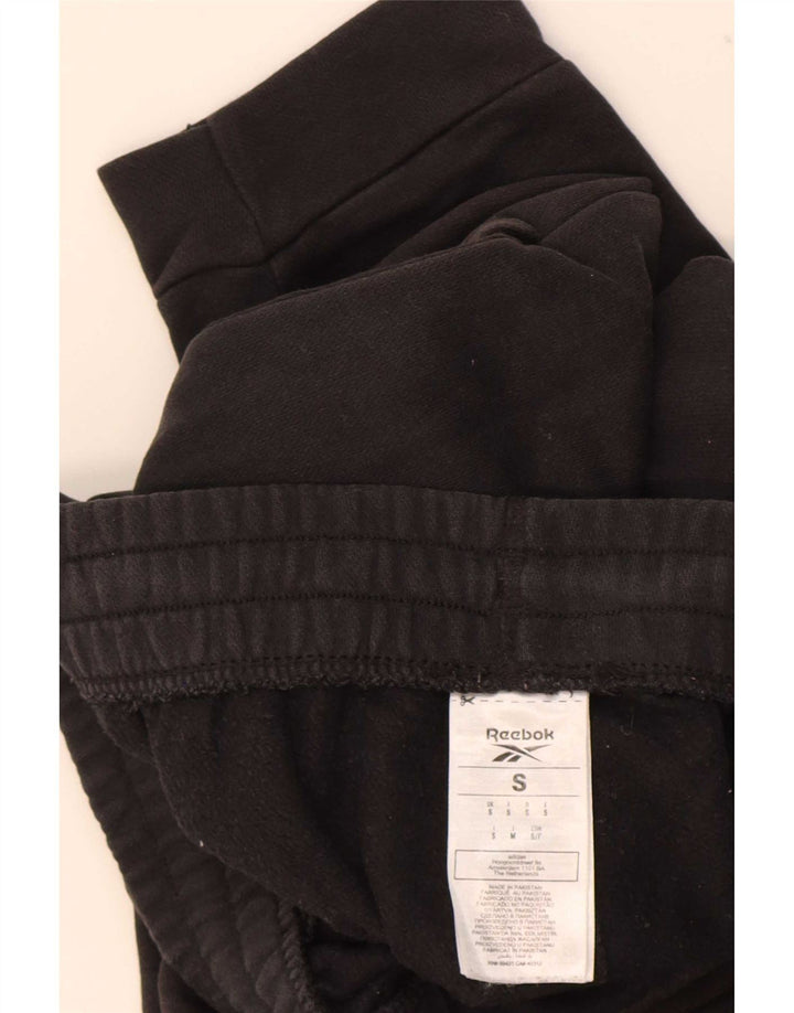 Reebok Mens Tracksuit Trousers Joggers Small Black Cotton