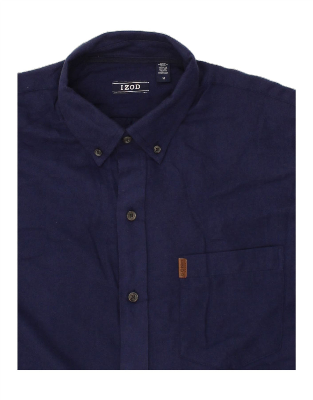 IZOD Mens Shirt Medium Navy Blue Cotton Vintage Izod and Second-Hand Izod from Messina Hembry 