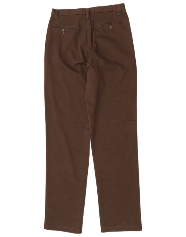 Sisley Mens Straight Chino Trousers IT 46 Small W30 L34 Khaki Cotton