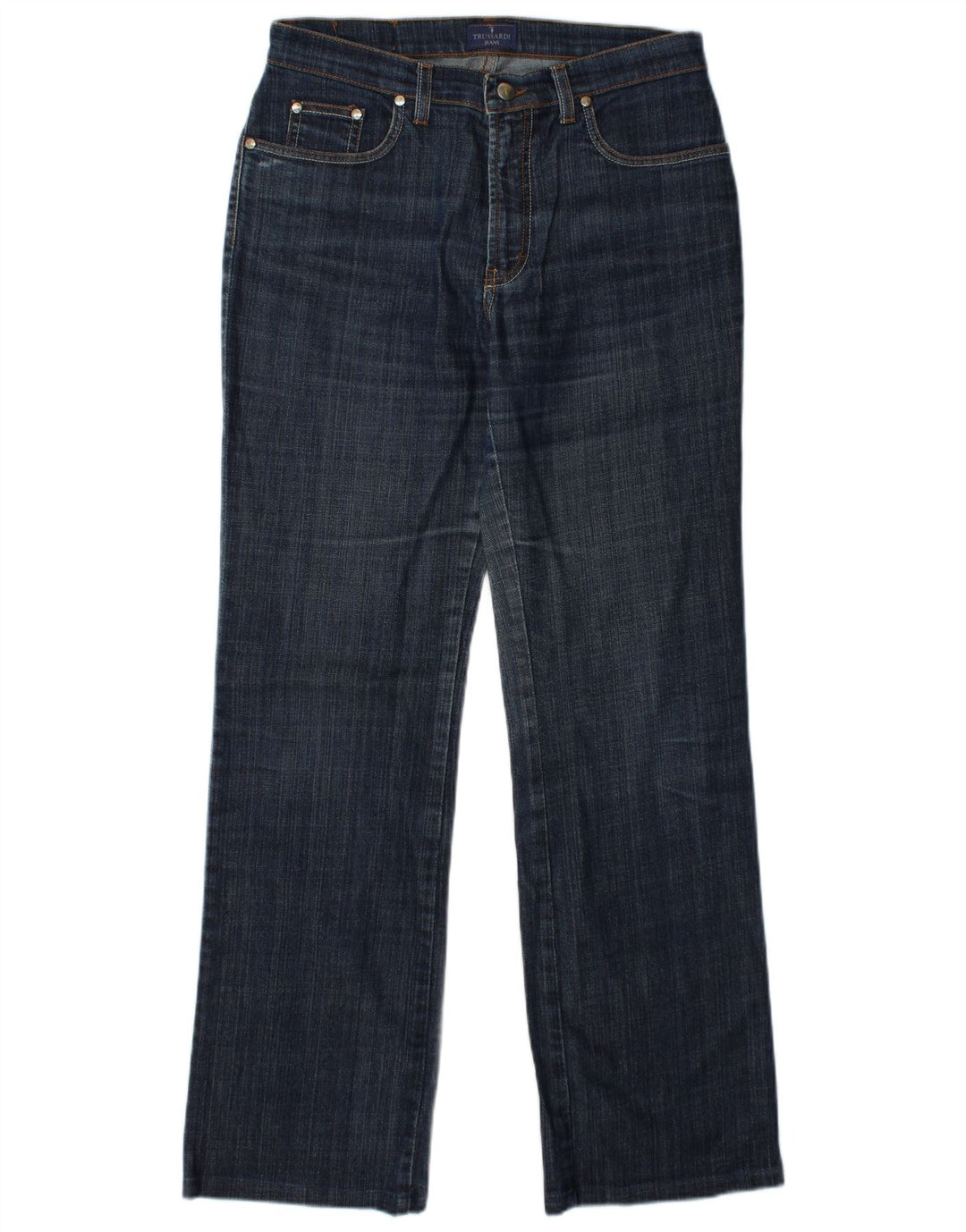 TRUSSARDI Womens Straight Jeans W30 L31 Blue Cotton