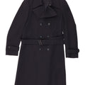 Salco Womens Trench Coat UK 10 Small Navy Blue