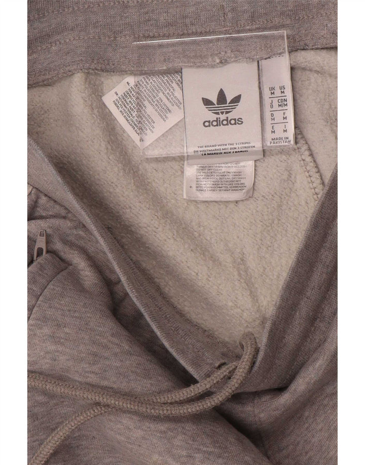 Adidas Mens Tracksuit Trousers Joggers Medium Grey Flecked Cotton