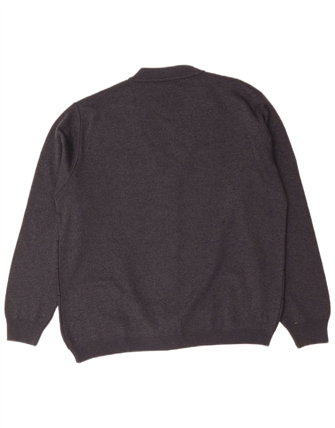 RODES Mens Cardigan Sweater Large Grey Check Wool