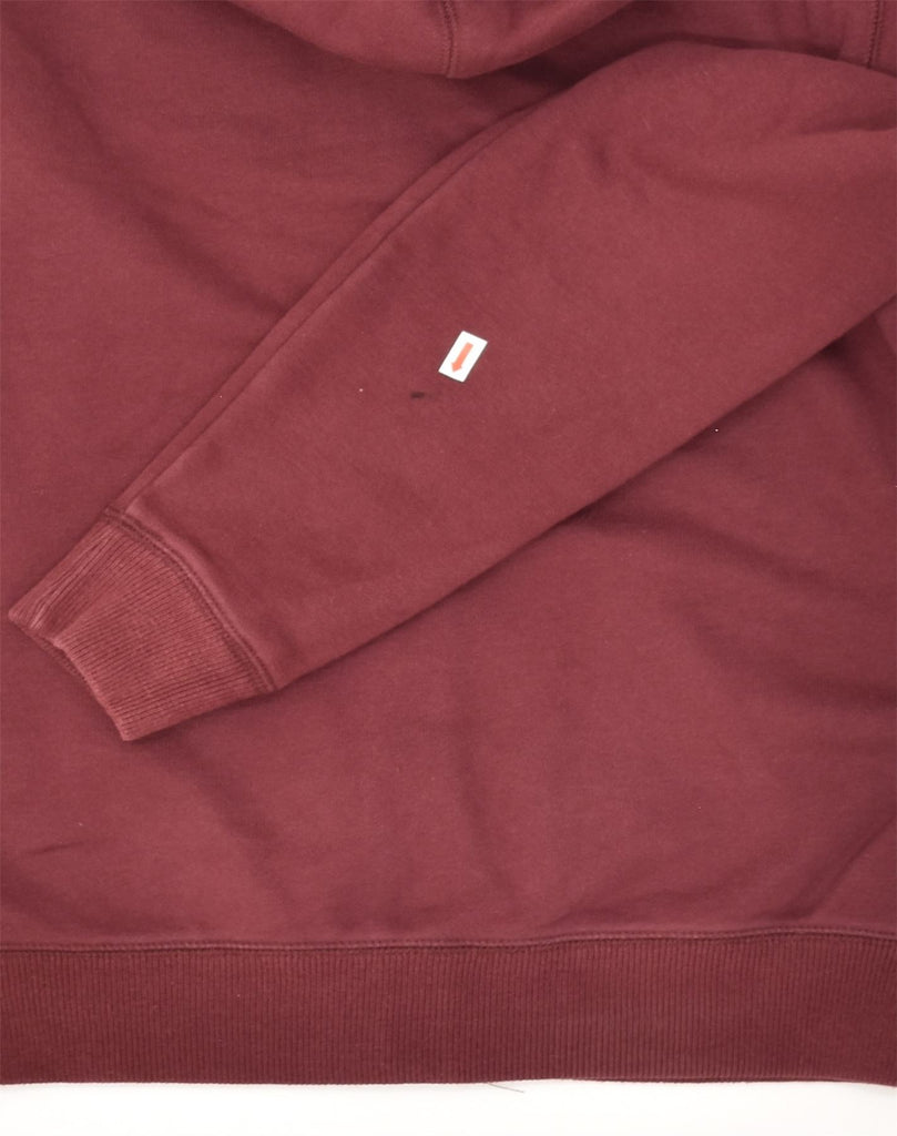 JACK WILLS Mens Zip Hoodie Sweater XS Red Cotton | Vintage Jack Wills | Thrift | Second-Hand Jack Wills | Used Clothing | Messina Hembry 