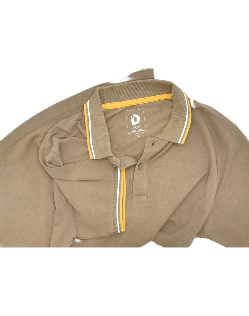 DACK'S Mens Polo Shirt Small Brown Cotton | Vintage | Thrift | Second-Hand | Used Clothing | Messina Hembry 