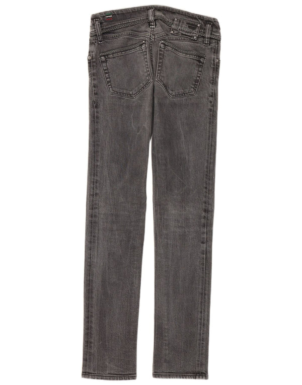 Diesel Womens Low Waist Skinny Jeans W25 L32 Grey Cotton