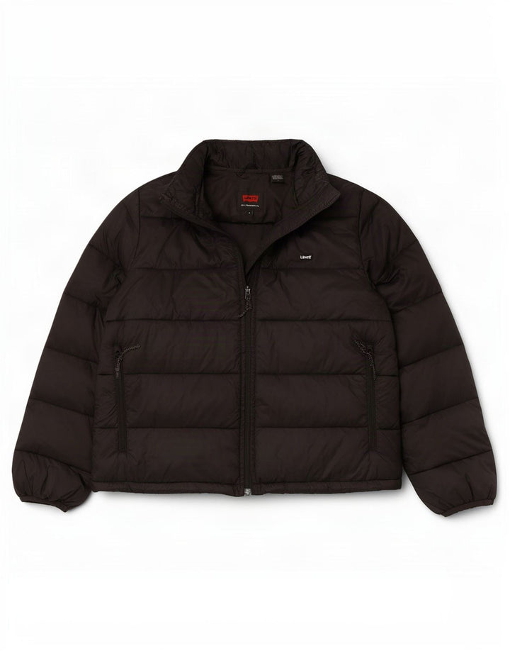 Levi's Womens Padded Jacket UK 14 Medium Black Polyester