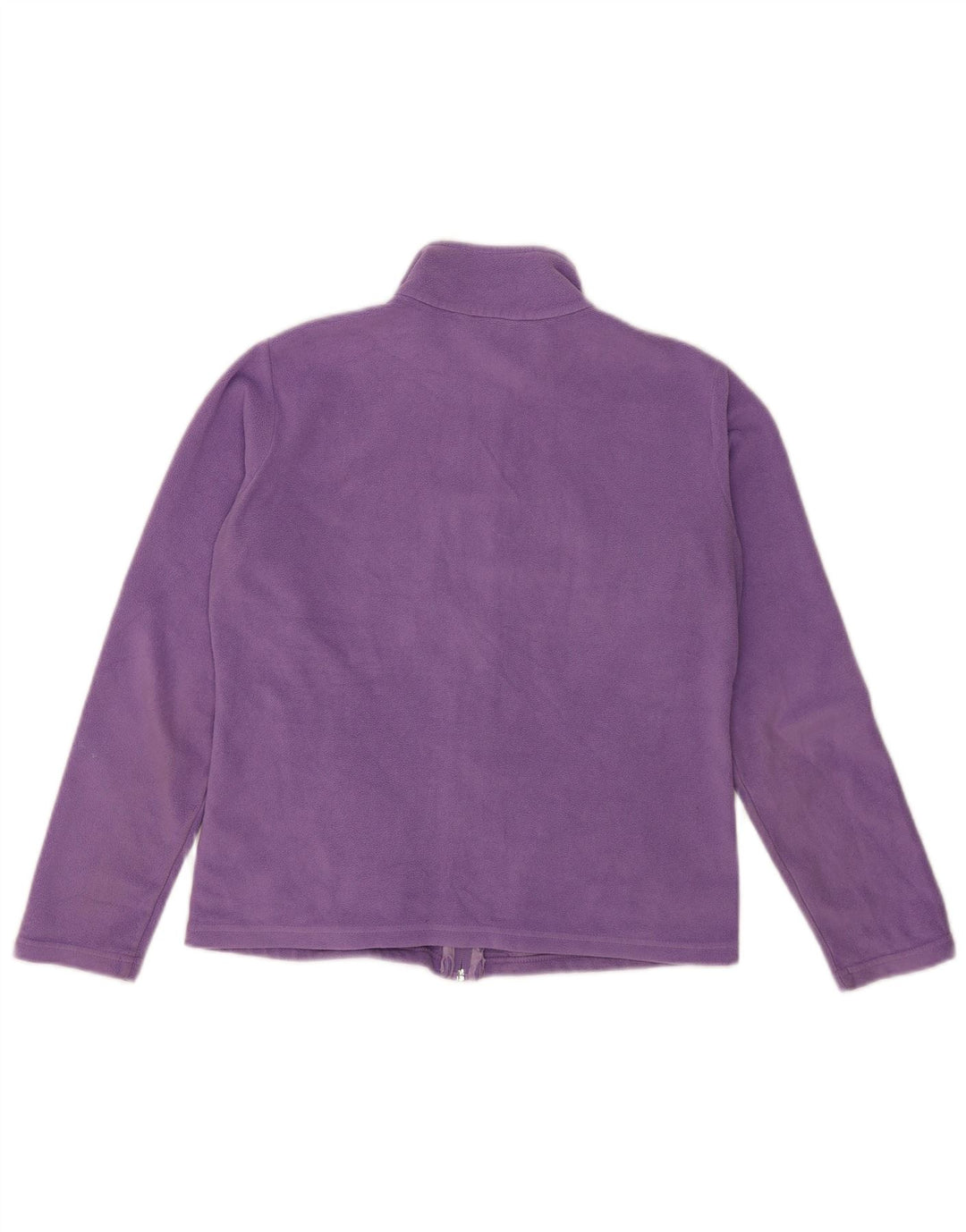 Marks & Spencer Womens Fleece Jacket UK 12 Medium Purple Polyester