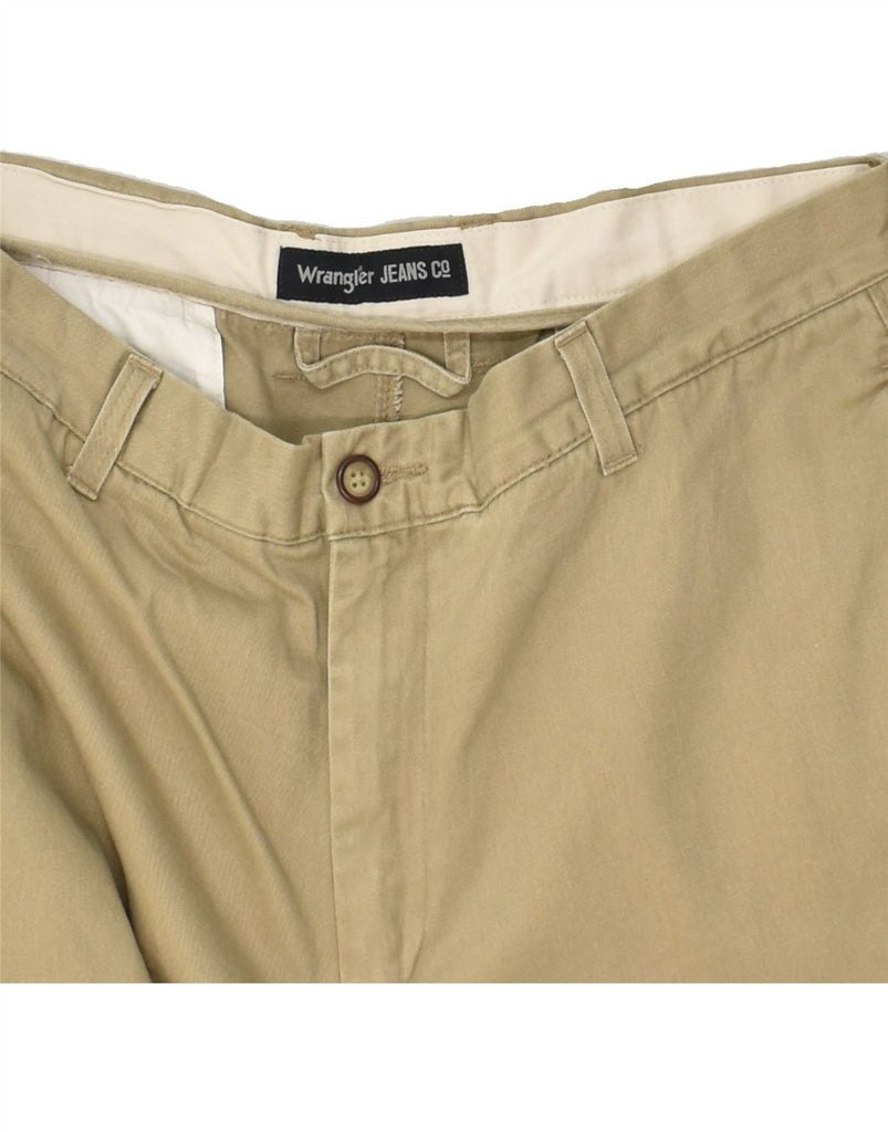 WRANGLER Mens Straight Casual Trousers W36 L26 Beige Cotton | Vintage Wrangler | Thrift | Second-Hand Wrangler | Used Clothing | Messina Hembry 