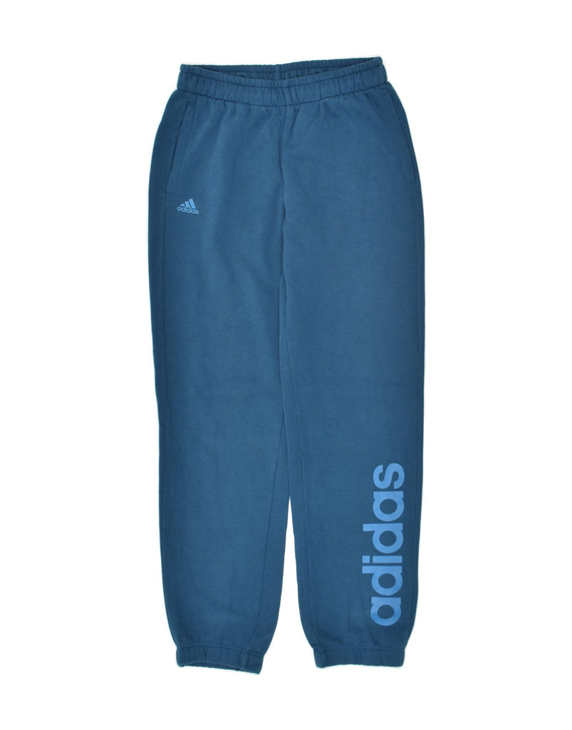 ADIDAS Boys Graphic Tracksuit Trousers Joggers 13-14 Years  Blue Cotton | Vintage Adidas | Thrift | Second-Hand Adidas | Used Clothing | Messina Hembry 