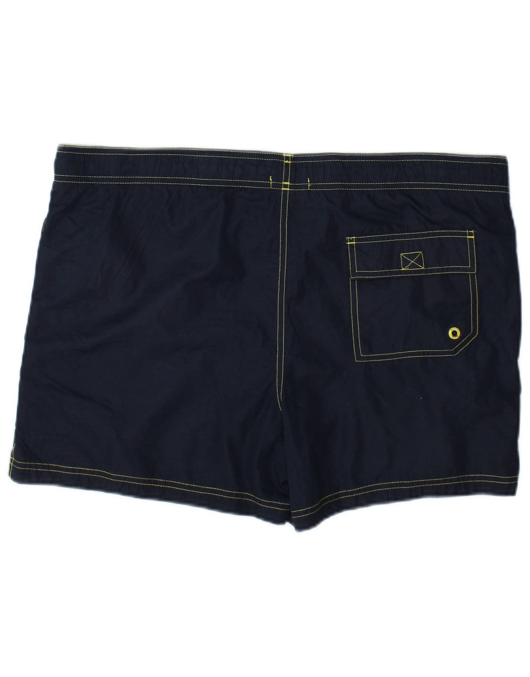 Calvin Klein Mens Graphic Swimming Shorts Medium Navy Blue Polyester