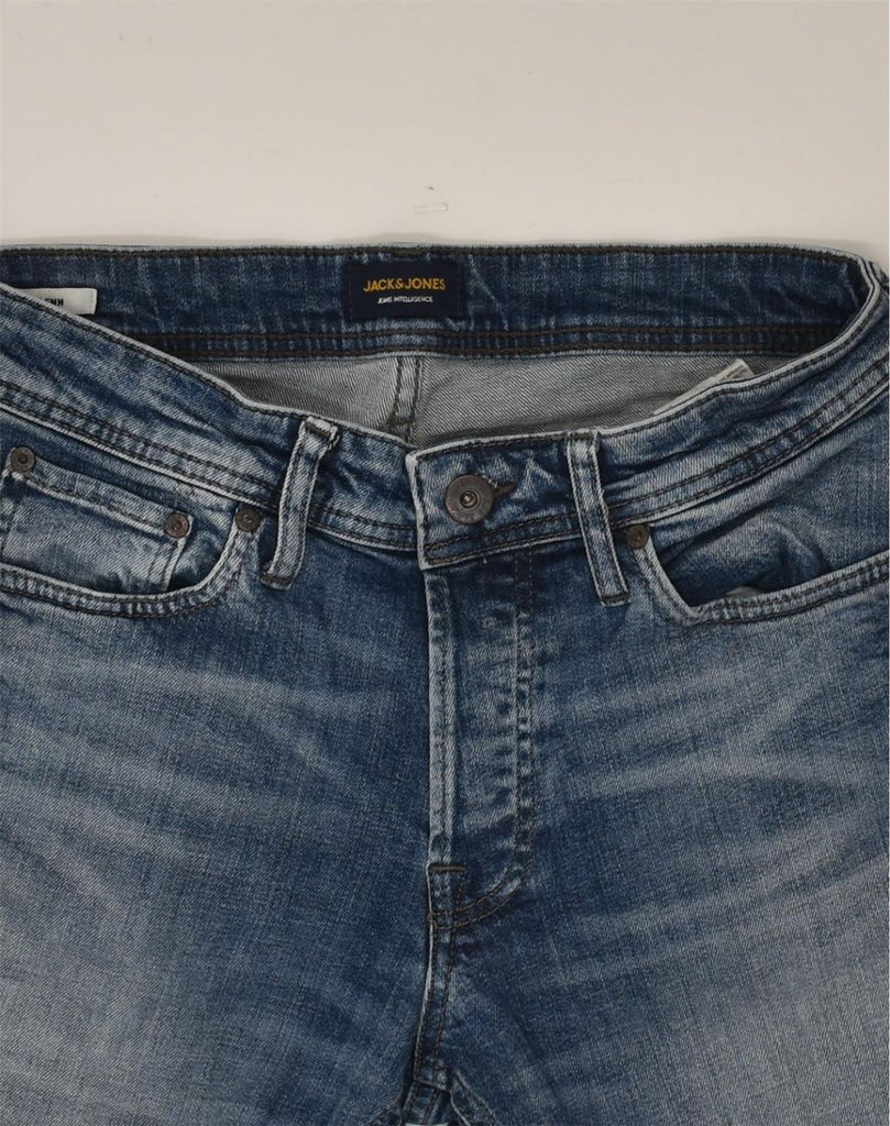 JACK & JONES Mens GLENN Slim Jeans W31 L32  Navy Blue Cotton | Vintage Jack & Jones | Thrift | Second-Hand Jack & Jones | Used Clothing | Messina Hembry 