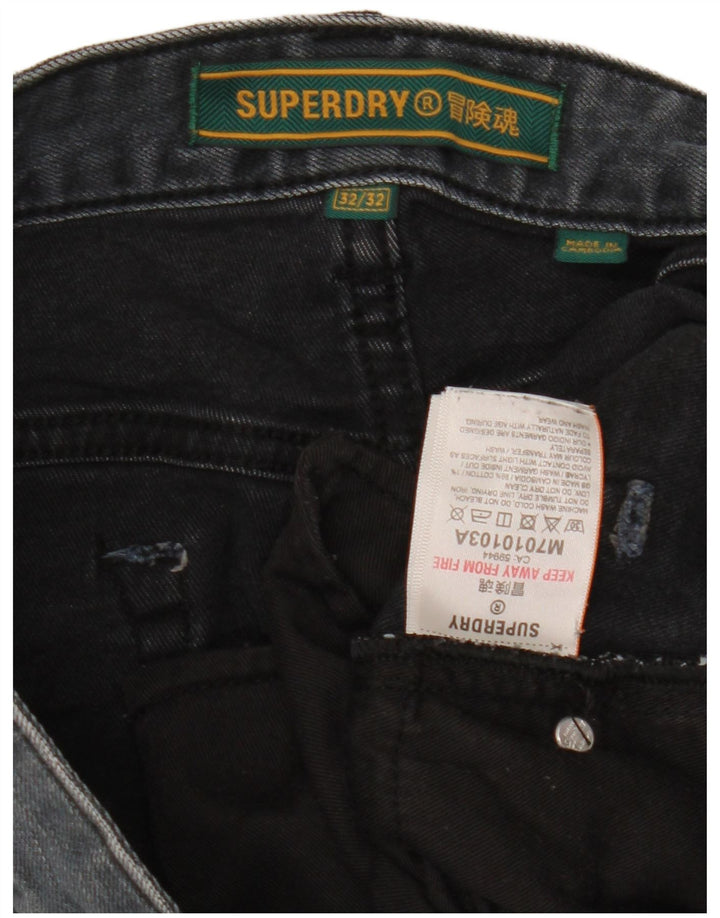 Superdry Mens Slim Jeans W32 L32 Grey Cotton
