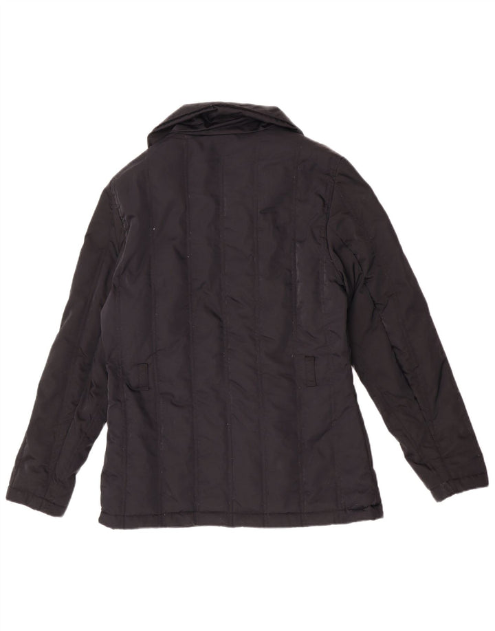 Tommy Hilfiger Womens Padded Jacket UK 16 Large Black Nylon