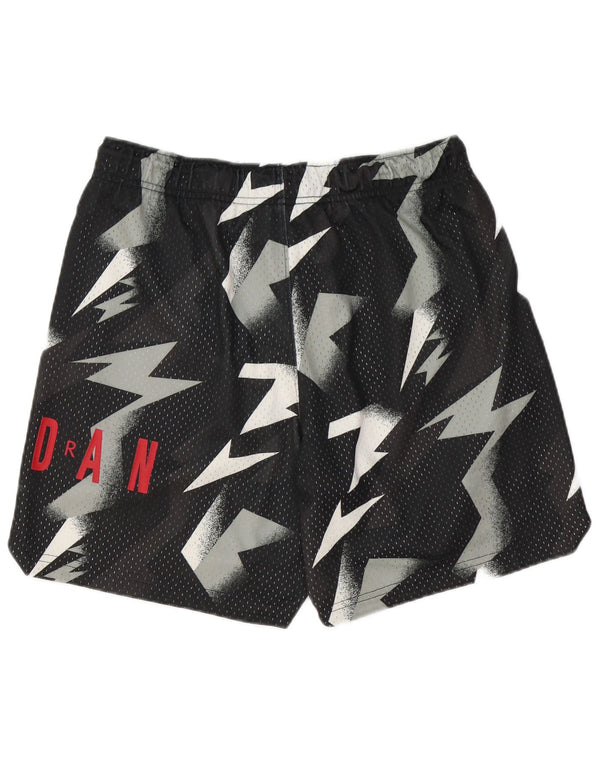 Jordan Mens Graphic Swimming Shorts Medium Black Geometric Polyester