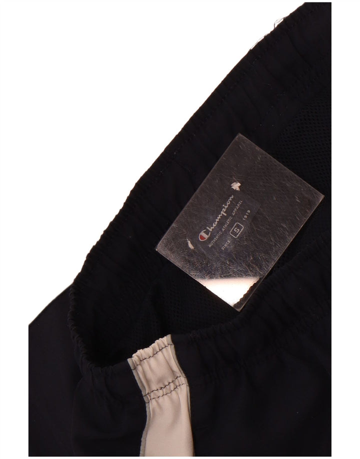 Champion Mens Tracksuit Trousers Small  Navy Blue Colourblock
