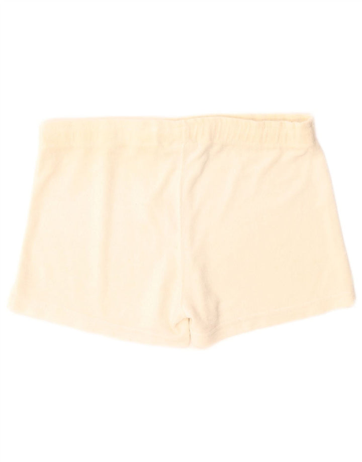 Champion Womens Sport Shorts UK 14 Large  Beige Polyester