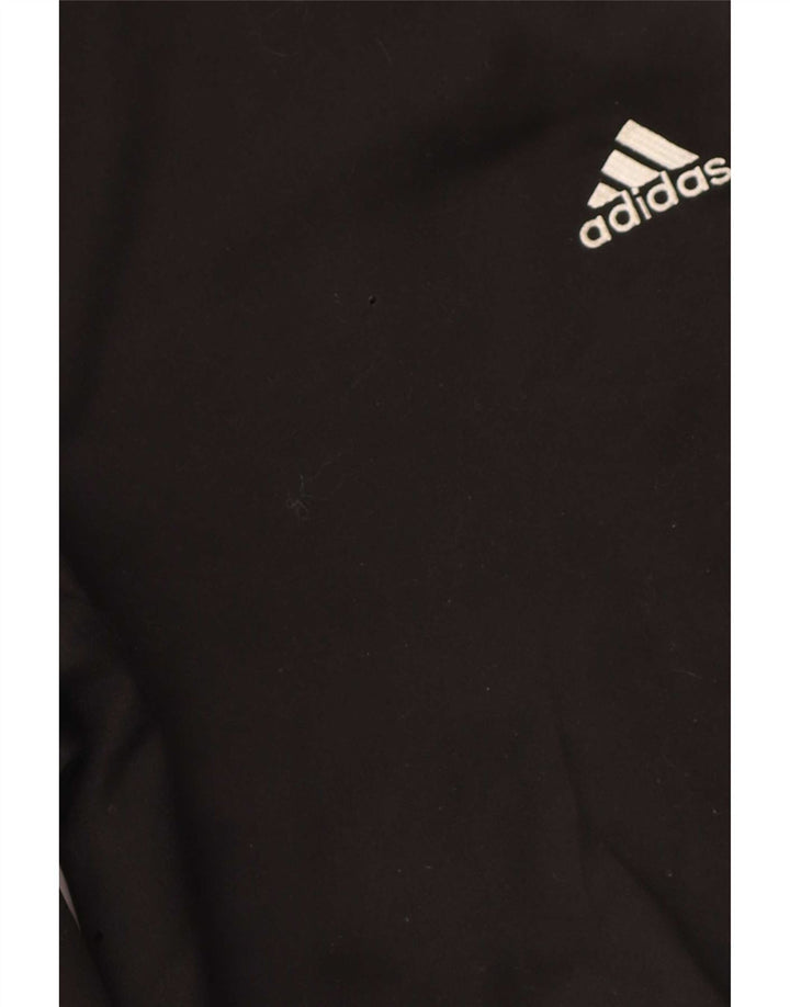 Adidas Mens Tracksuit Trousers Medium Black Polyester