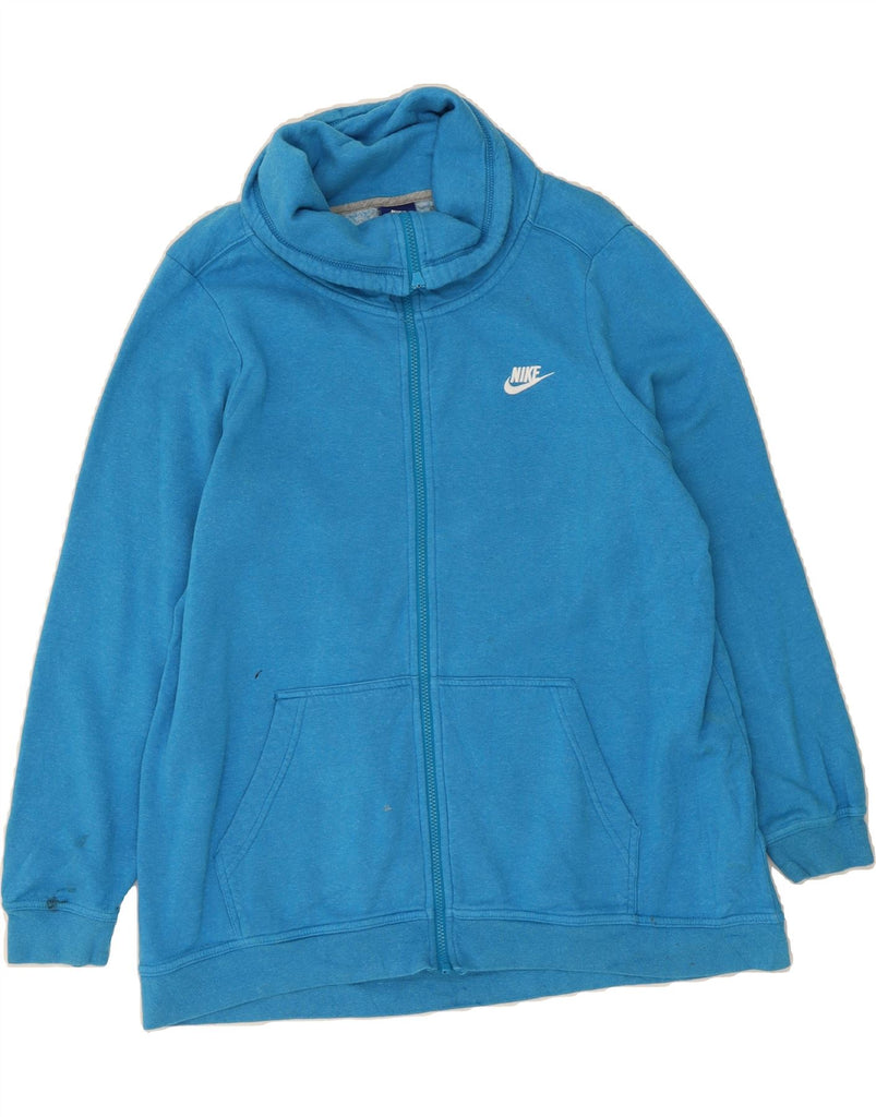NIKE Womens Oversized Sweatshirt Jumper UK 18 XL Blue Cotton Vintage Nike and Second-Hand Nike from Messina Hembry 