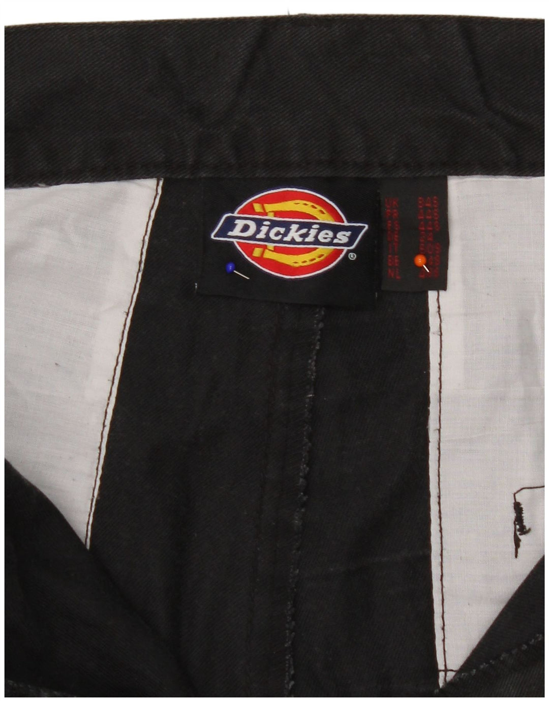 Dickies Mens Straight Cargo Trousers W34 L29 Black Polyester