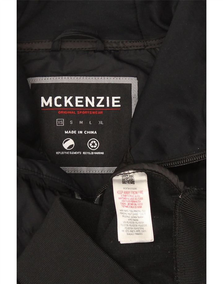 Mckenzie Mens Zip Hoodie Sweater XS Black Colourblock Polyester