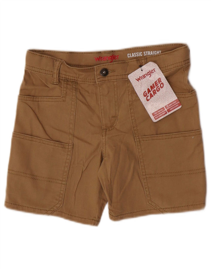 Wrangler Boys Classic Cargo Shorts 7-8 Years W24 Brown Cotton