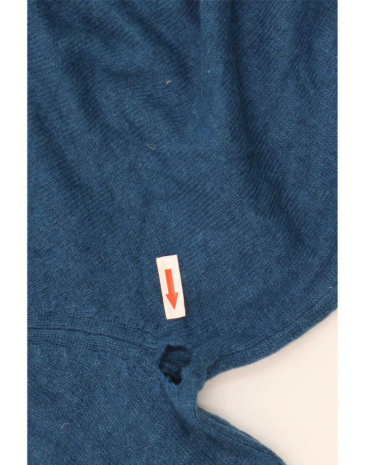 Marks & Spencer Mens Crew Neck Jumper Sweater Large Blue Lambswool