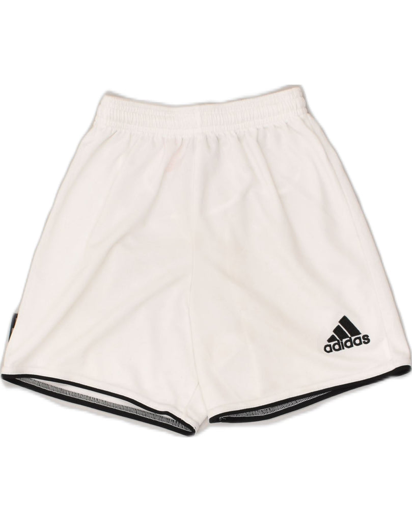 ADIDAS Boys Sport Shorts 5-6 Years 2XS  White Polyester | Vintage Adidas | Thrift | Second-Hand Adidas | Used Clothing | Messina Hembry 