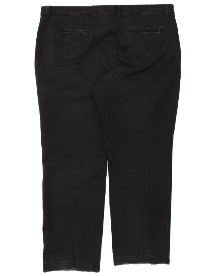 Gant Mens Straight Chino Trousers W44 L32 Black