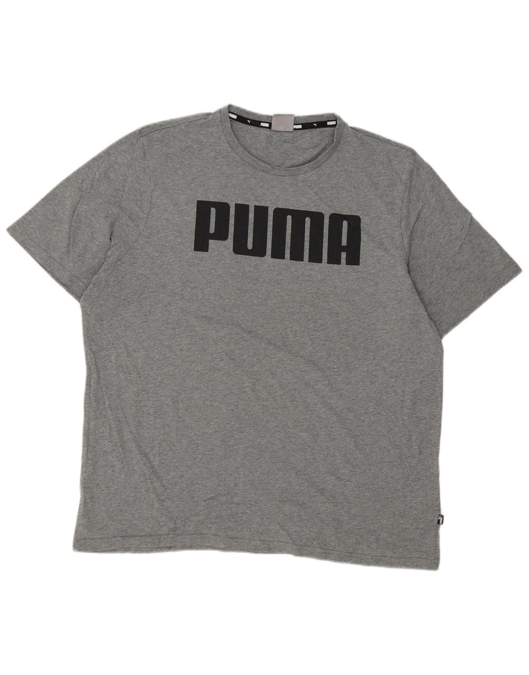 Puma Mens Graphic T-Shirt Top XL Grey Cotton