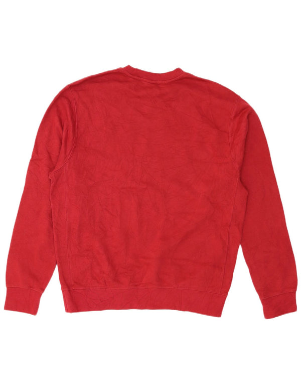 Nike Mens Sweatshirt Jumper Medium Red Cotton