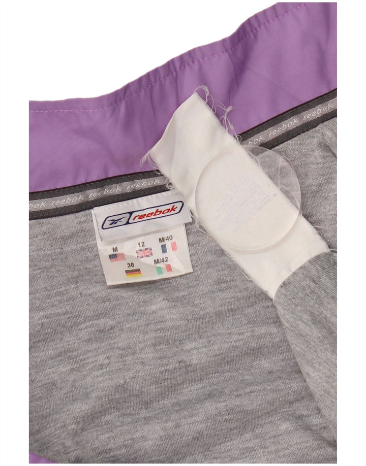 Reebok Womens Tracksuit Top Jacket UK 12 Medium  Purple Polyester