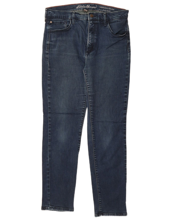 EDDIE BAUER Womens High Rise Straight Jeans US 14 XL W32 L29 Blue