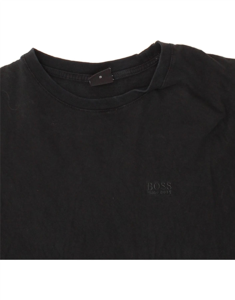 HUGO BOSS Mens T-Shirt Top Small Black Vintage Hugo Boss and Second-Hand Hugo Boss from Messina Hembry 