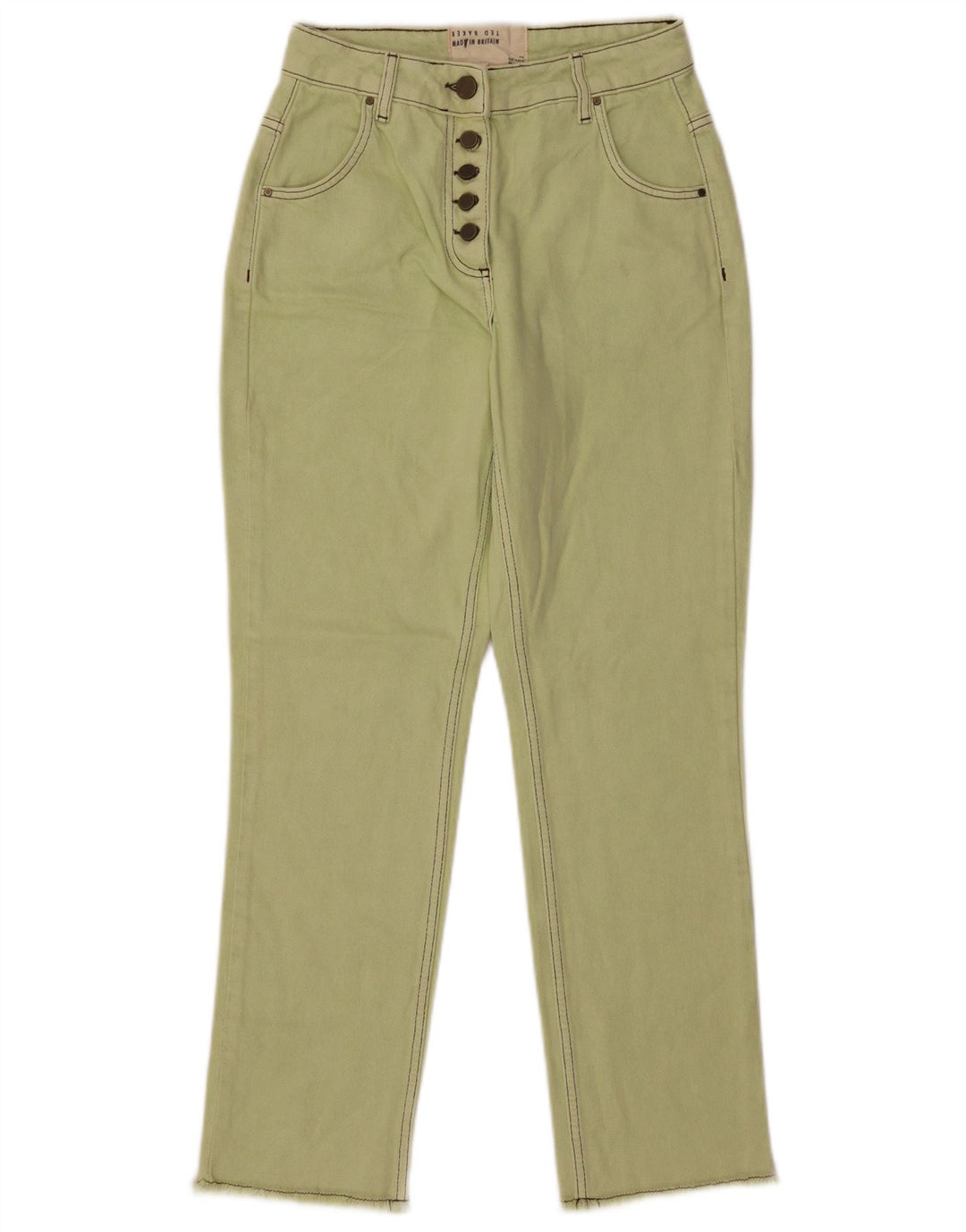 TED BAKER Womens Slim Jeans W26 L29 Green Cotton