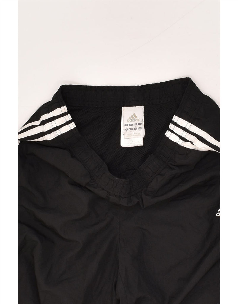 ADIDAS Womens Tracksuit Trousers UK 10 Small Black Polyester | Vintage Adidas | Thrift | Second-Hand Adidas | Used Clothing | Messina Hembry 