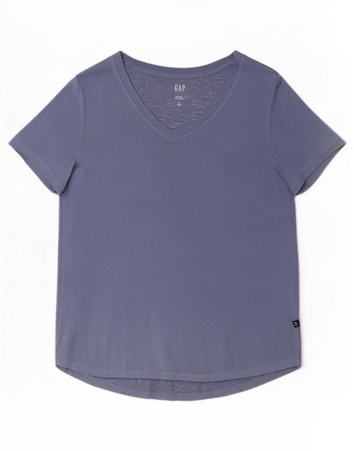 Gap Womens T-Shirt Top UK 14 Medium Blue Modal