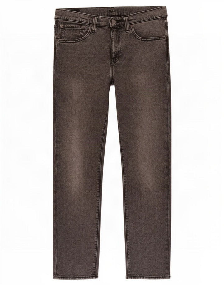 Levi's Mens 502 Tapered Jeans W31 L32 Grey Cotton