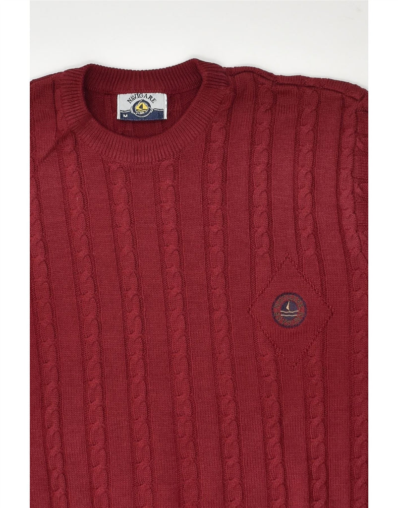 NAVIGARE Mens Crew Neck Jumper Sweater Medium Maroon | Vintage Navigare | Thrift | Second-Hand Navigare | Used Clothing | Messina Hembry 