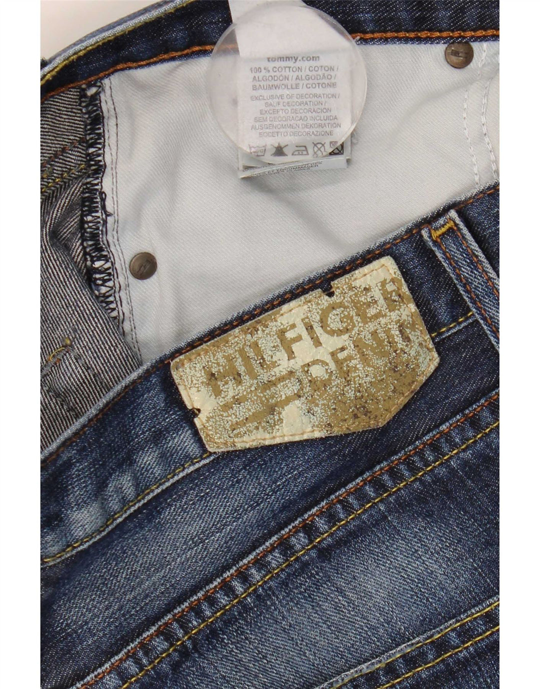 Tommy Hilfiger Womens Bootcut Jeans W29 L30 Blue Cotton