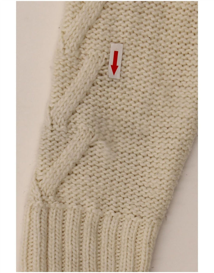 Marks & Spencer Womens Turtle Neck Jumper Sweater UK 16 Large Off White